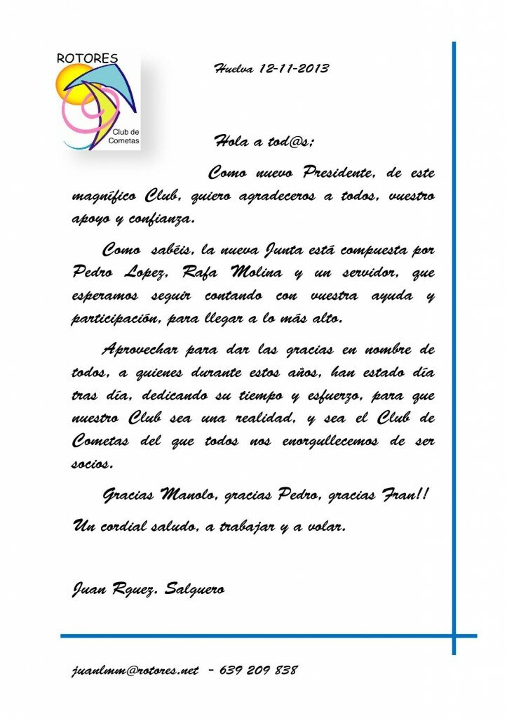 Carta Saludo